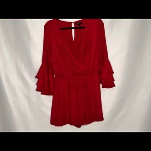 Women’s Bright Red Romper
